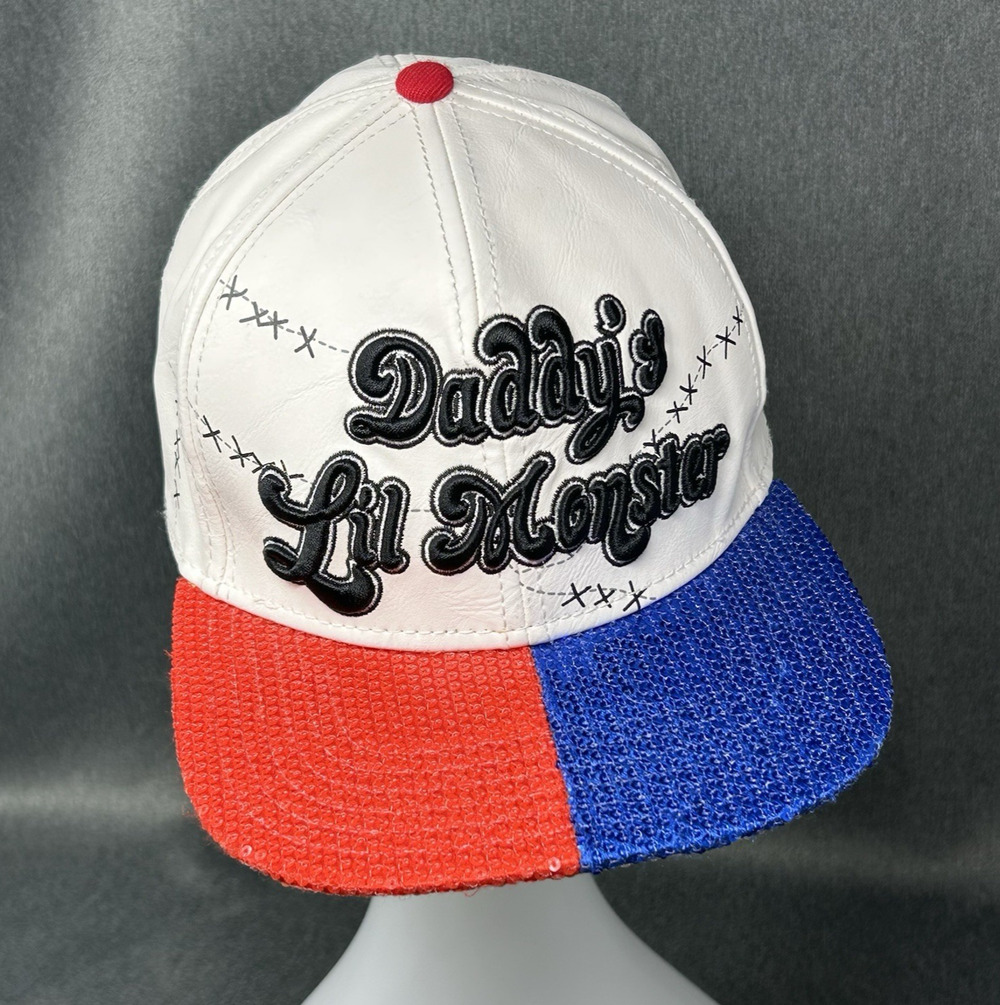 DC Comics Suicide Squad Harley Quinn Daddy's Lil Monster Sequin Snapback Hat Cap